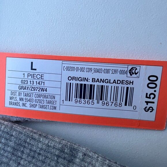 Colsie Women's Casual Corset Gray Large - Picture 8 of 8